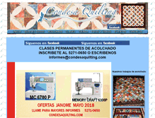 Tablet Screenshot of condesaquilting.com